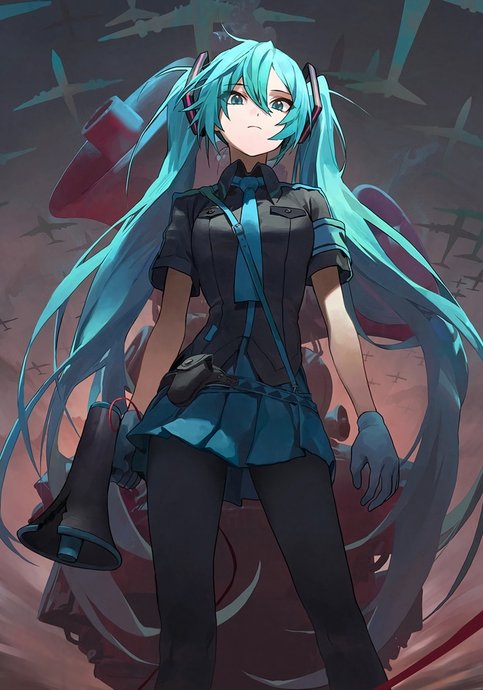 Hatsune Miku (White & Black)