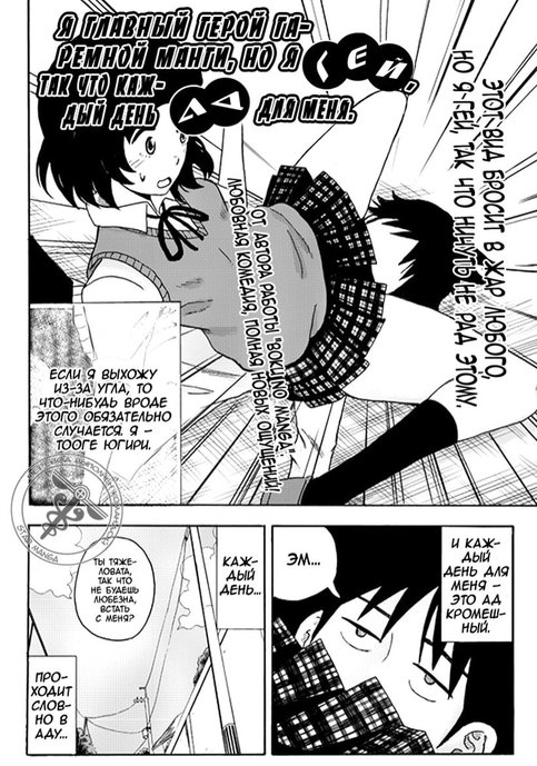 Harem Manga no Shujinkou daga Gay nanode Mainichi ga Tsurai